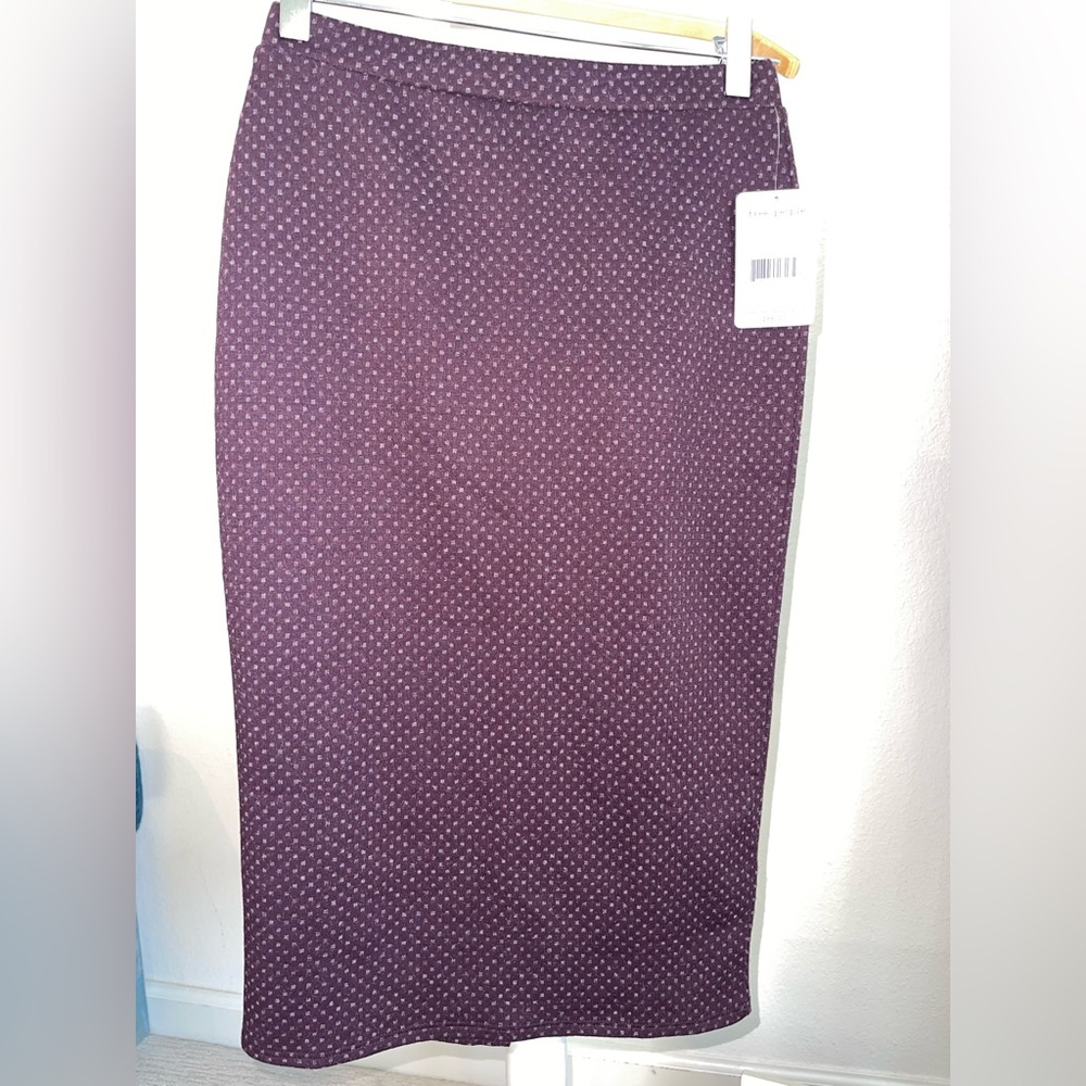 Free People burgundy pencil skirt